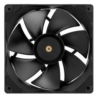 Ventilador de PC con Rodamiento Hidráulico Negro de 120 mm TL-G12RB 2026, Enfriador de Computadora Silencioso con Refrigeración Líquida, Diseño de Flujo Térmico Regresivo