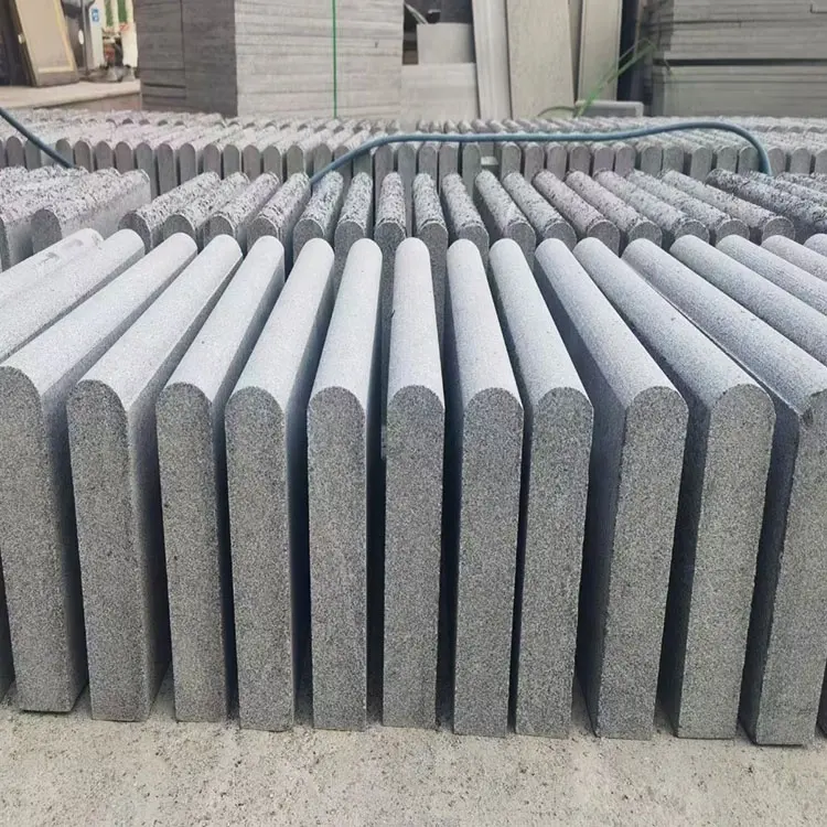 China fábrica fabricação g654 cinza escuro granito piscina borda cobertura bordas normal granito