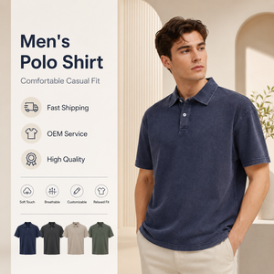 เสื้อโปโลผู้ชายแบบคลาสสิก ผลิตจากโพลีเอสเตอร์ 100% รับผลิตตามสั่ง (OEM) ปักโลโก้ พิมพ์ลาย  ขายส่งจากโรงงานโดยตรง - Product Image 1