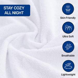 Couvre-matelas hypoallergénique 100% Serviette éponge imperméable Protège-matelas pour hôtel - Product Image 4