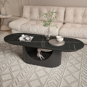 Mesa de Centro Extensible de Estilo Moderno con Panel de Abedul y Superficie de Piedra, para Sala de Estar, Diseño Creativo y <span class=keywords><strong>Popular</strong></span> en Internet - Product Image 3