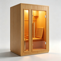 Cabine de sauna sur mesure haut de gamme, sauna infrarouge moderne en bois pour villa de luxe, centre de spa et de bien-être, fabricant