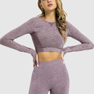 Conjunto <span class=keywords><strong>de</strong></span> ropa deportiva para correr <span class=keywords><strong>de</strong></span> cintura alta para mujer, costura <span class=keywords><strong>de</strong></span> malla, ropa <span class=keywords><strong>de</strong></span> <span class=keywords><strong>yoga</strong></span> y Fitness, traje <span class=keywords><strong>de</strong></span> <span class=keywords><strong>yoga</strong></span> - Product Image 4