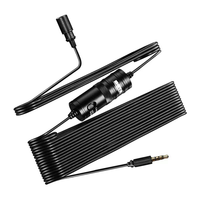 Microphone cravate filaire à condensateur électret BOYA BY-M1 3,5 mm pour système audio de guide touristique/diffusion en direct/enseignement en ligne