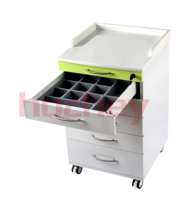 Chariot médical mobile en plastique durable pour clinique dentaire, armoire de rangement supérieure pour équipement dentaire, chariot d'hôpital