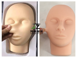 Modelo de Cabeza de Silicona para Práctica de Inyección Facial y Sutura Corporal Humana, con Rostro Realista - Product Image 3