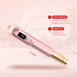 Dubbele Kop Permanente Make-Up Wenkbrauw Tattoo Machine Draadloze Tattoo Machine Voor Microblading Wenkbrauw Tattoo - Product Image 4