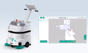 <span class=keywords><strong>Robot</strong></span> de nettoyage autonome sans eau avec navigation laser, aspiration et lavage pour usage en centre commercial, usine, entrepôt - Product Image 3