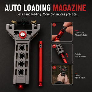 Lance-pierre G4 haute précision, automatique, robuste, en métal, kit complet avec poignée ergonomique pour la pratique du tir sur cible en extérieur - Product Image 3