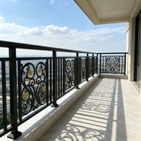 Rampe de balcon en alliage d'aluminium sur mesure, clôture décorative européenne, 6 pieds, garde-corps de jardin de villa de luxe