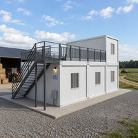 Cabine modulaire isolée à ossature acier, unité de dortoir, hébergement portable en conteneur pour les quartiers des travailleurs agricoles