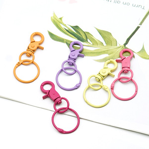 Llaveros de Aleación de Zinc Coloridos, Anillos Metálicos para Llaves, Accesorios de Moda, Forma Redonda, Estilo Fresco - Product Image 2