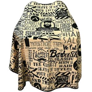 Mantella da Barbiere Vinnie Modello 029 Impermeabile 100% Poliestere Antistatica Comoda con Chiusura a Bottone in Metallo Personalizzabile - Product Image 1