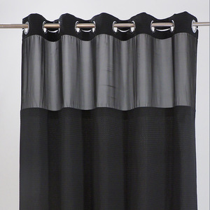 Hiqh Quality Splash Proof Splice Yarn Honeycomb Waffle Shower <b>Curtain</b> for Hotel - Product Image 3