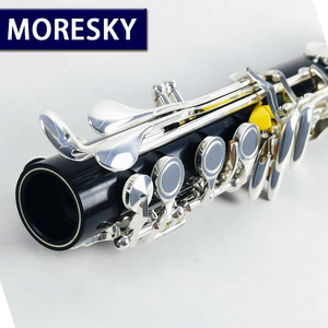 Clarinete MORESKY de 17 llaves en Sib con orificios cerrados, de níquel-plata, personalizado, de ébano/grenadilla, estilo especial, instrumento de viento M303 - Product Image 4