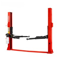 Elevador de Autos de Dos Postes Tipo Gantry, 4 Toneladas/8800 Libras, Hidráulico, Doble Cilindro, Liberación Manual, Equipo de Taller con Certificación CE ISO