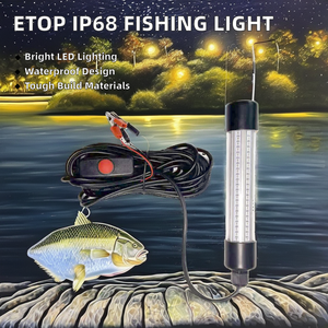 Lampu pancing bawah air LED 13W Super terang, lampu memancing AC/DC 12-48v IP68 berperingkat hijau menarik ikan - Product Image 3