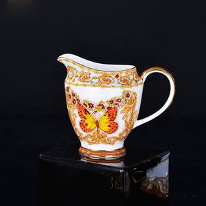 Service à café et à thé personnalisable en porcelaine fine nordique, motif papillon doré de luxe européen, décoration d'intérieur en promotion - Product Image 4