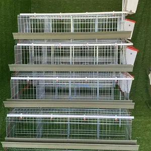 Cages pour poules pondeuses à 3 niveaux cage pour volailles poulailler en bois pour l'Afrique Nigeria Ouganda Zambie Ghana