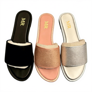 รองเท้าแตะประดับเพชรสำหรับผู้หญิง - Product Image 1