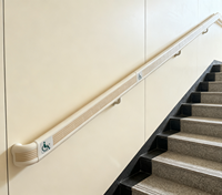 Haute qualité résistant à la rouille flexion à chaud intérieur nouveau matériau PVC broches d'escalier mains courantes pour Hall escalier balcon garde-corps