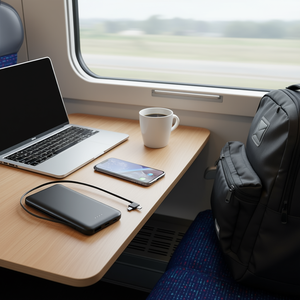 Batería Externa Portátil de 10000 mAh con Entrada y Salida Tipo C para Teléfono, Uso en Viajes - Product Image 2