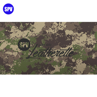 Feuilles de cuir PU motif camouflage camo pour gravure laser, similicuir bricolage laser personnalisé avec dos gris