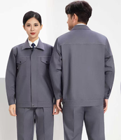 Vêtements de travail unisexes à manches longues en coton respirant de haute qualité, uniformes thermiques à haute visibilité, durables et personnalisables