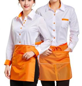Chemises de <span class=keywords><strong>serveur</strong></span> de <span class=keywords><strong>Restaurant</strong></span> de Style chinois asiatique <span class=keywords><strong>Serveur</strong></span> <span class=keywords><strong>Serveur</strong></span> Vêtements de travail Costumes Chine Uniformes floraux Tablier Chapeau - Product Image 5