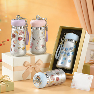 Titanium Coated Mini Insulated Water <b>Bottle</b> For Women Portable Pocket Cup Gift Cup Spring 2026 - Product Image 1
