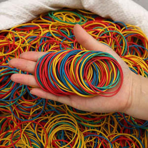 100 ग्राम उच्च गुणवत्ता वाले रबर बैंड का निर्माण मनी सब्जियां कार्यालय के लिए प्राकृतिक रंगीन रबर बैंड - Product Image 6