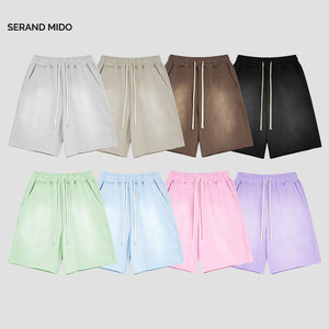 Pantalones cortos informales de algodón con bolsillos para hombre, pantalones cortos holgados para entrenamiento de gimnasio, para correr, deportivos, recién llegados - Product Image 2