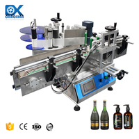Machine professionnelle d'autocollant d'étiqueteuse de bouteille ronde métallique en vinyle robuste pour les petites entreprises