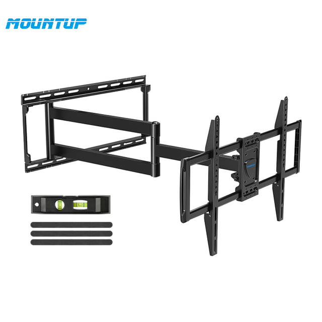 MOUNTUP Universal Swivel TV Holder Long Arm TV Wall Mount for Most 37''-75'' TVs