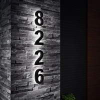 Enseigne commerciale LED 3D personnalisée en acrylique avec transformateur pour l'éclairage publicitaire et la signalisation des magasins, étanche IP65
