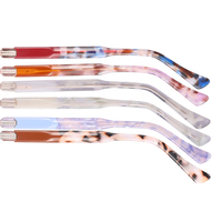 Monture optique tendance œil de chat à motif floral écologique pour femme, verres anti-lumière bleue, branches en acétate faites à la main, étui à lunettes, usage quotidien