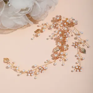 New Metal Flower Bridal Hair Clips Beauty Women Pearl Wedding Hair Clip