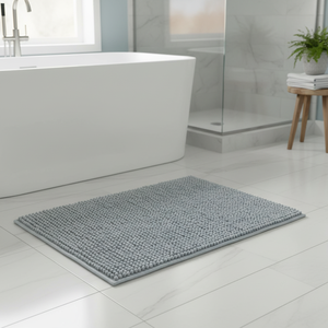 Tappetino da Bagno in Ciniglia 50x80 cm Grigio Chiaro - Product Image 3