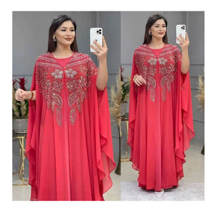 <span class=keywords><strong>Abiti</strong></span> <span class=keywords><strong>da</strong></span> <span class=keywords><strong>sposa</strong></span> moderni musulmani donna Dubai <span class=keywords><strong>turchia</strong></span> eleganti stampa disegnata a mano caftano tinta unita semplice modesto Abaya fatto a mano - Product Image 1