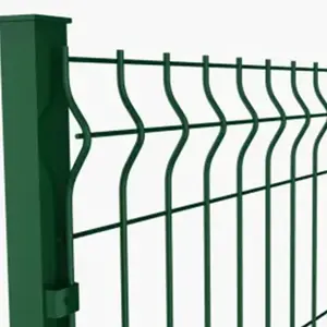 Clôture en treillis métallique soudé courbé robuste Fourniture d'usine de panneaux de clôture en béton 3d de haute qualité clôture de sécurité pour la construction