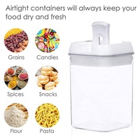 SY Lot de 7 couvercles de bidons en plastique hermétiques Récipient de stockage d'aliments ménagers pour l'organisation du garde-manger de la cuisine Stockage de riz en conserve