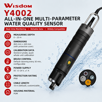 Capteur de qualité de l'eau multi-paramètres tout-en-un Y4002 avec surveillance jusqu'à 7 paramètres, RS485 MODBUS IP68 pour l'aquaculture