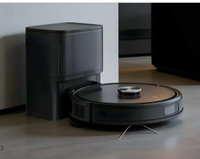 Robot aspirateur 3800Pa avec navigation LiDAR, station de vidage automatique, fonction de lavage et contrôle par application pour la maison