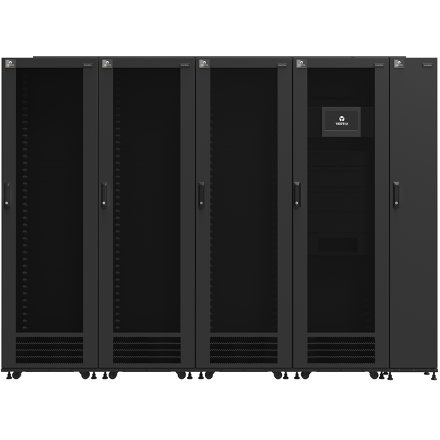 Vertiv SmartRow 2 Modular Data Center 2 to 9 Racks Scalable Design Built-in UPS Precision Air Conditioner Uptime Tier Certified