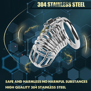 SEXBAY to figuring custom/ color metallo gabbia di castità in acciaio inox/lega di zinco per gabbia per pene di castità maschio blocco sex toy gabbia chiave - Product Image 2