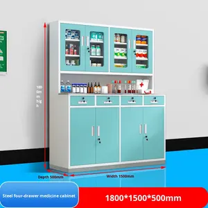 <span class=keywords><strong>Armoire</strong></span> à médicaments multifonctionnelle en acier inoxydable 304, design moderne, pour <span class=keywords><strong>pharmacie</strong></span>, clinique, hôpital, origine Chine - Product Image 6