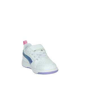 Baskets Puma pour filles, blanches, taille 22, fermeture Velcro, toile respirante, toutes saisons - Product Image 5