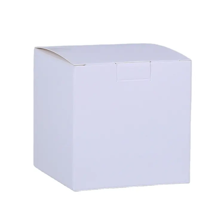 Kemasan Produk Kustom Kemasan Kotak Putih Kecil, Kotak Kertas Putih Polos, Kotak Kardus Putih