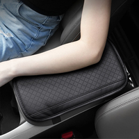 Coussin d'accoudoir de voiture en cuir de qualité supérieure, éponge HD, coussin de console centrale perforé respirant à double sangle, pour BMW Toyota Honda