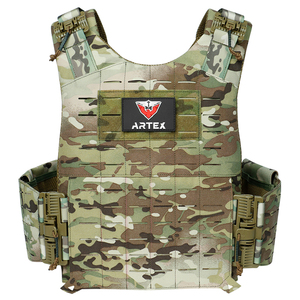 Gilet tactique modulaire léger MOLLE pour homme – Respirant, à libération rapide, porte-plaques réglable pour l'entraînement en extérieur - Product Image 5